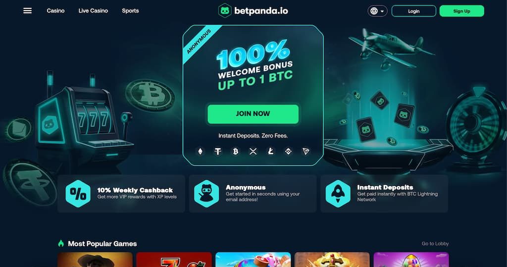 Betpanda front page